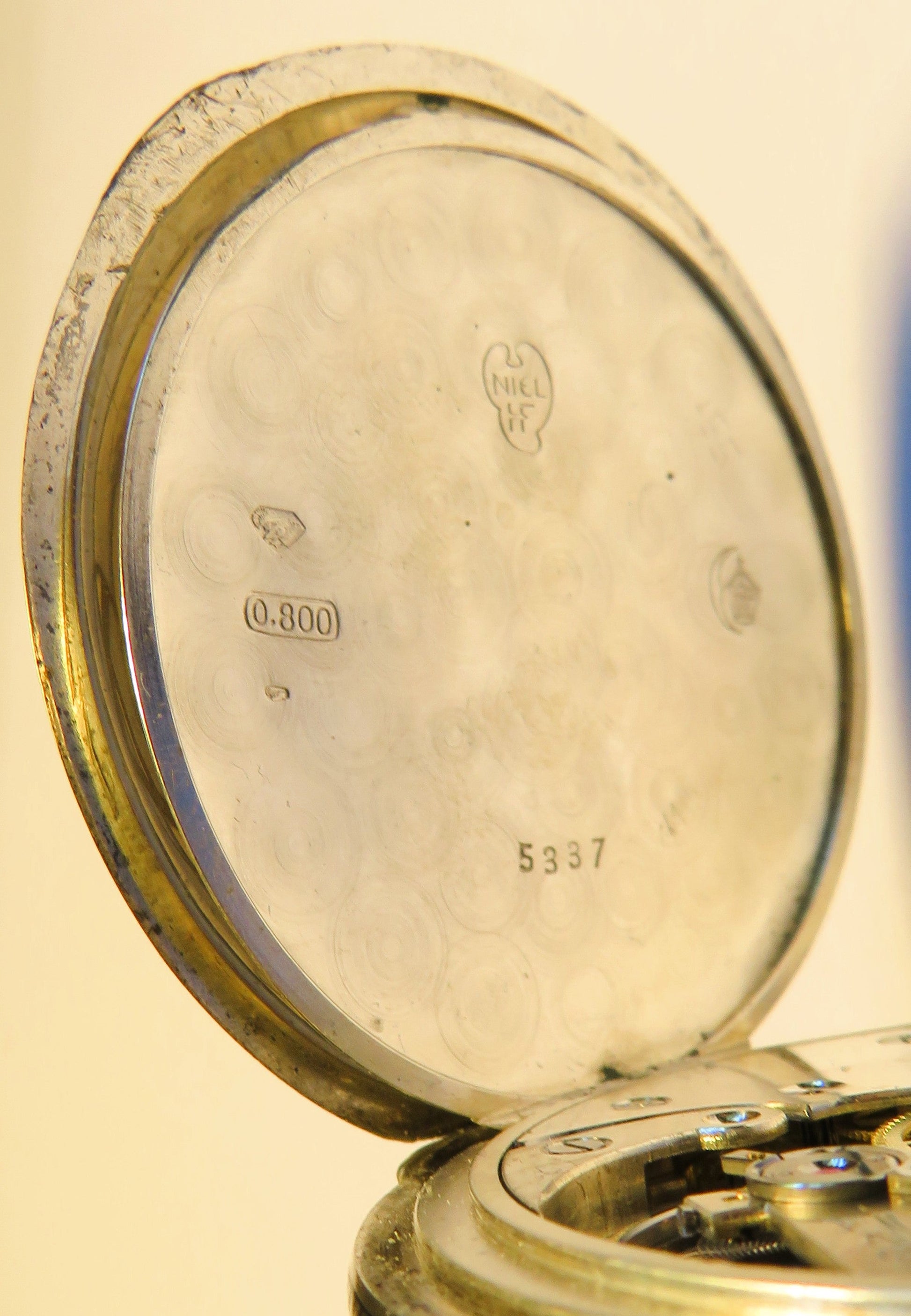 Nomos Guido Müller Glashütte Tula Silber edelste Herren Taschenuhr ca. 1920 - Sammler - Uhren