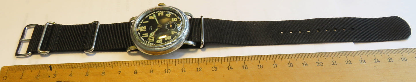 Nova Ancre Anton Schild 153 frühe Pfeilindex Fliegeruhr Reichsluftwaffe 1930 - Sammler - Uhren