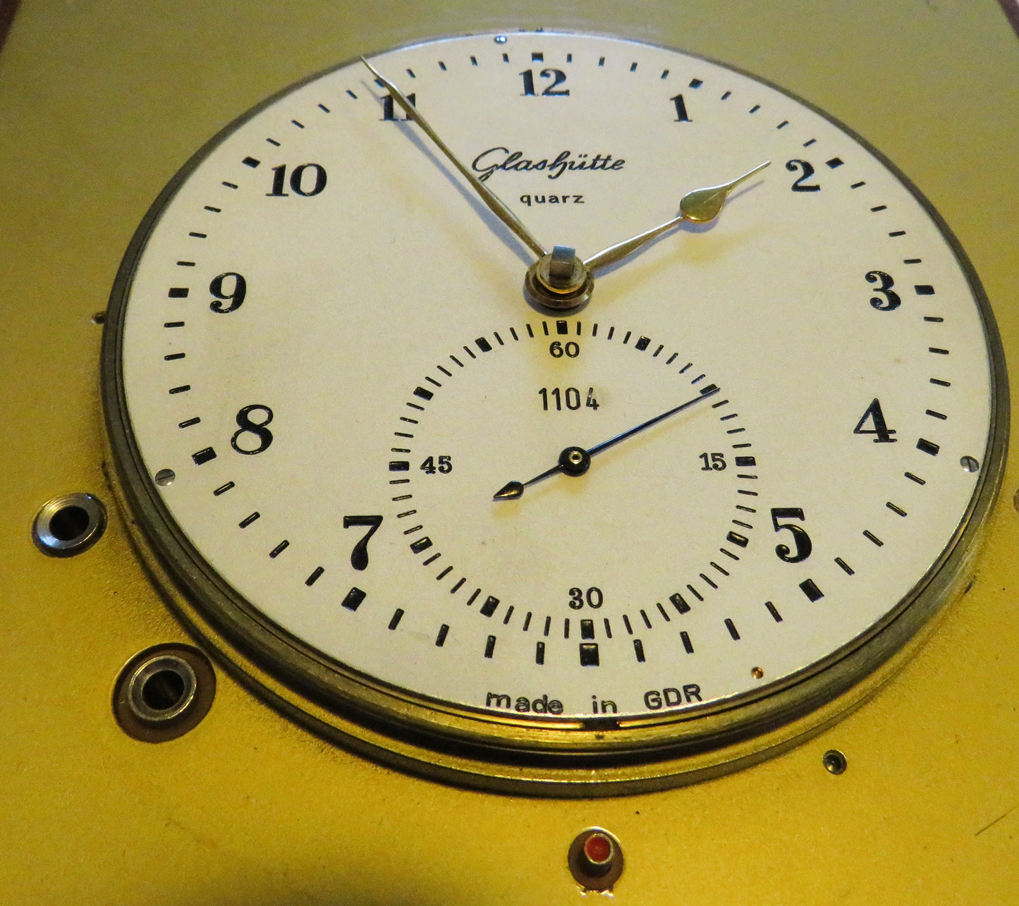 NVA Marine Chronometer Glashütte Quarz Typ DHI G8 1/74 Typ 1 - 71 ca. 1974 läuft - Sammler - Uhren