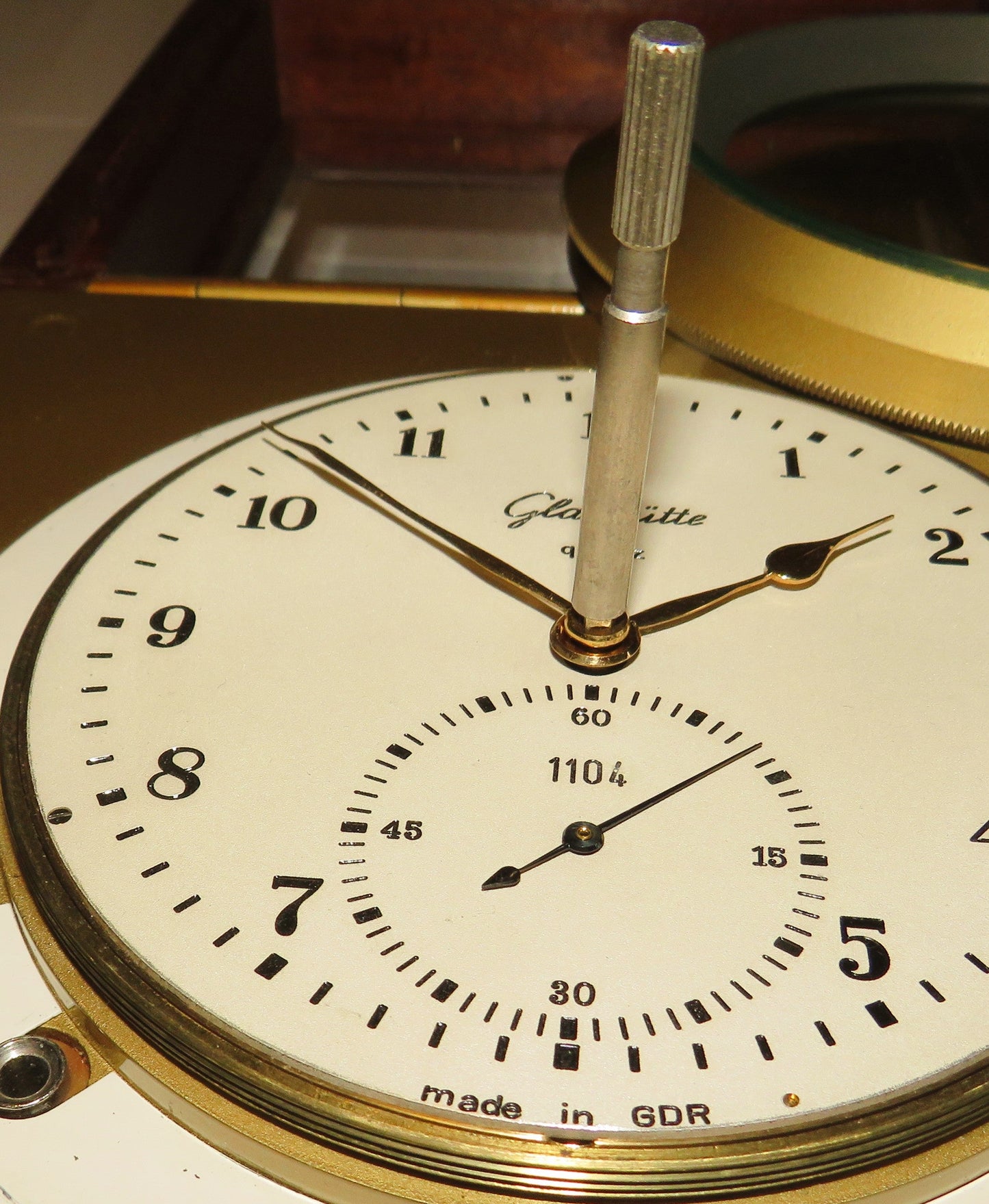 NVA Marine Chronometer Glashütte Quarz Typ DHI G8 1/74 Typ 1 - 71 ca. 1974 läuft - Sammler - Uhren