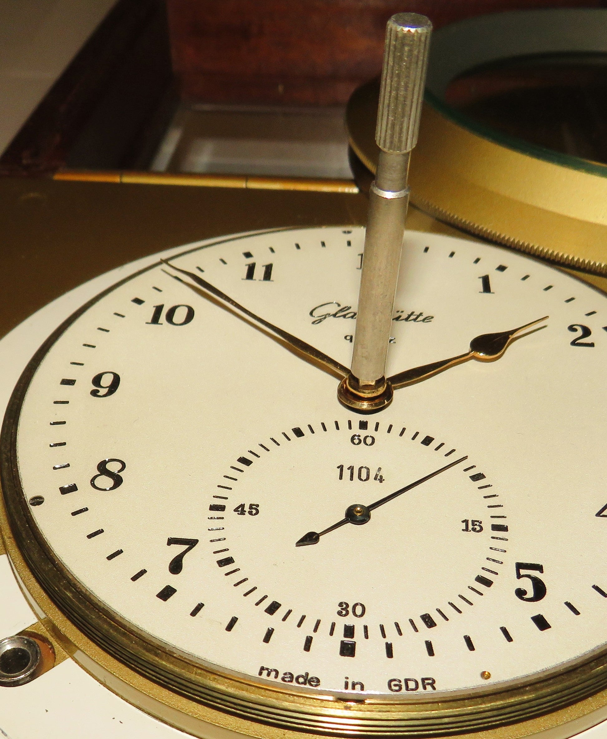 NVA Marine Chronometer Glashütte Quarz Typ DHI G8 1/74 Typ 1 - 71 ca. 1974 läuft - Sammler - Uhren