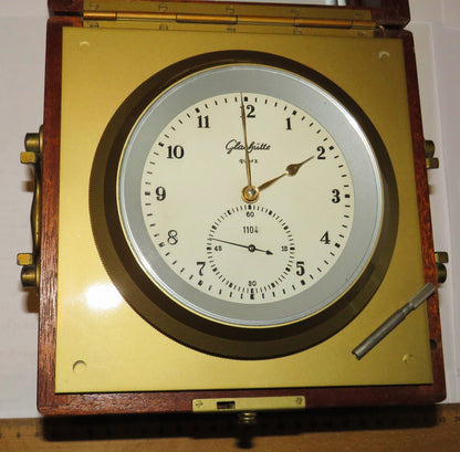 NVA Marine Chronometer Glashütte Quarz Typ DHI G8 1/74 Typ 1 - 71 ca. 1974 läuft - Sammler - Uhren