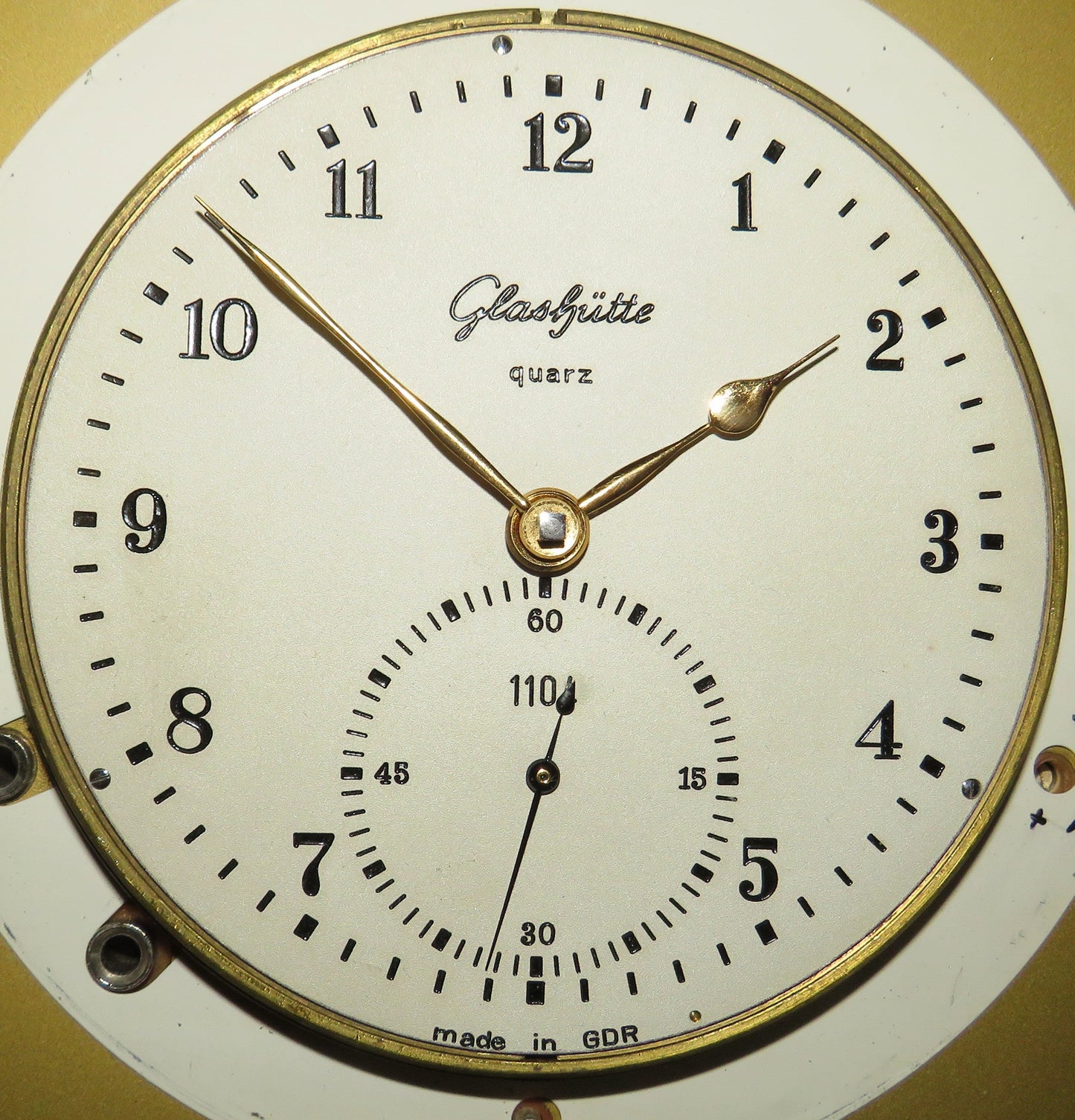 NVA Marine Chronometer Glashütte Quarz Typ DHI G8 1/74 Typ 1 - 71 ca. 1974 läuft - Sammler - Uhren