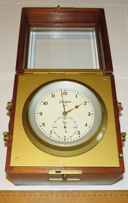 NVA Marine Chronometer Glashütte Quarz Typ DHI G8 1/74 Typ 1 - 71 ca. 1974 läuft - Sammler - Uhren