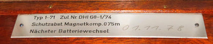 NVA Marine Chronometer Glashütte Quarz Typ DHI G8 1/74 Typ 1 - 71 ca. 1974 läuft - Sammler - Uhren