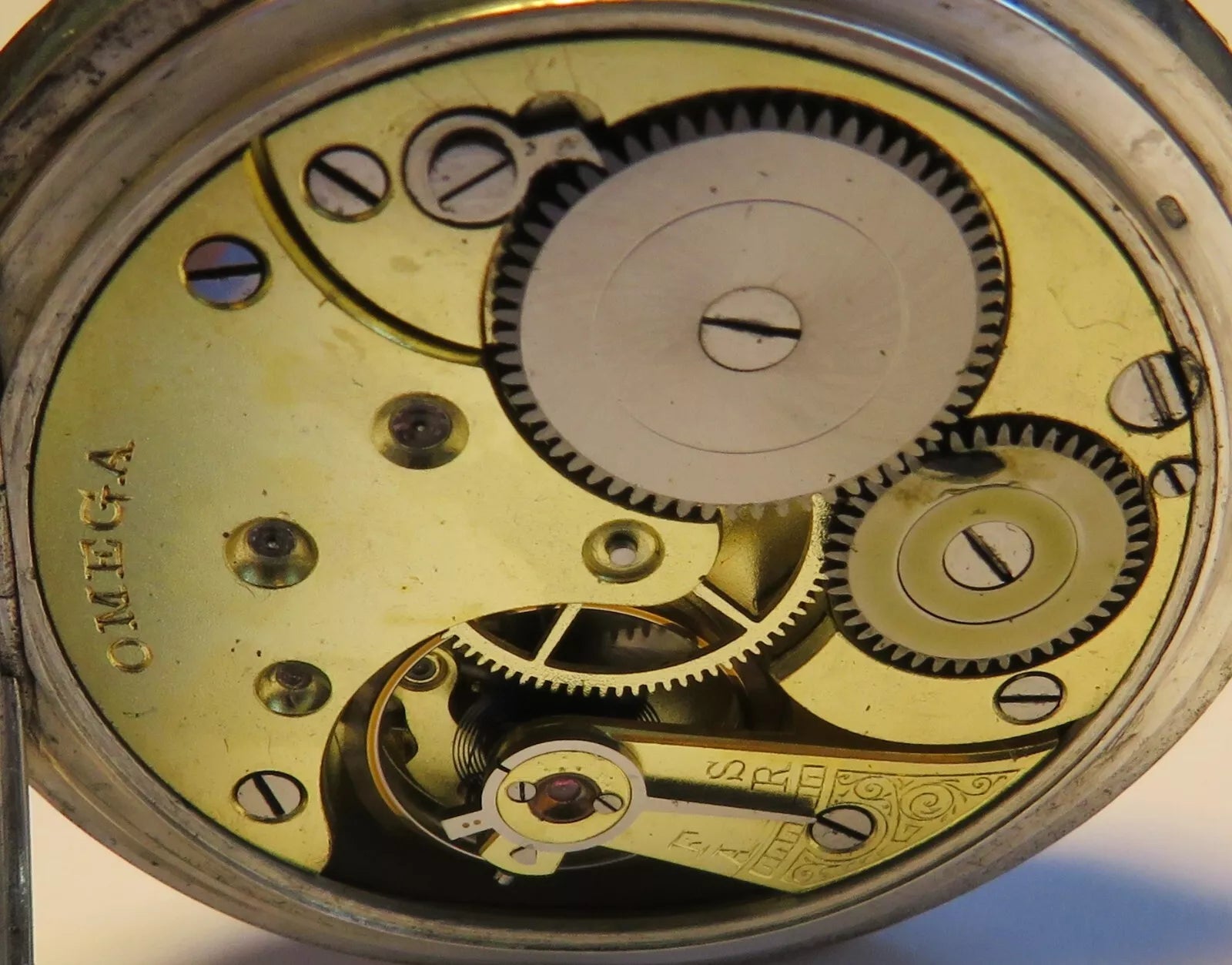 Omega antike 0,800 Silber Luxus Lepine Herrentaschenuhr mechanisch ca. 1900 - Sammler - Uhren