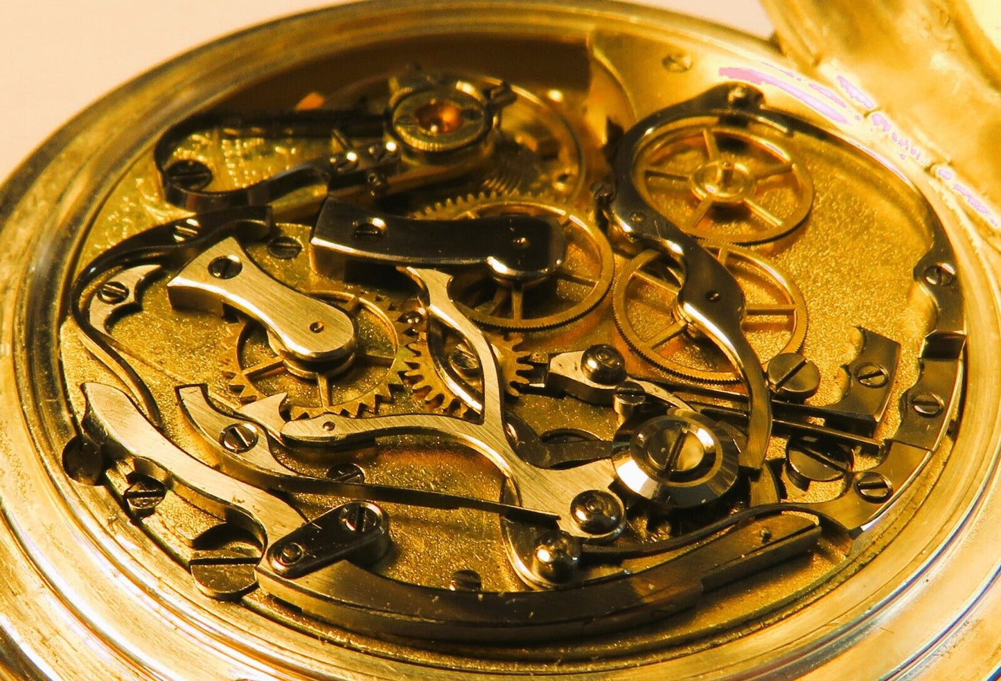 Omega massiv Silber Schaltrad Chronograph Fliegertruppe WK 1 Schwanenhals - Sammler - Uhren