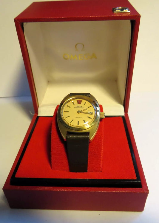 Omega Mega Quarz 32 KHz NOS Damen Stimmgabel Uhr in OVP funktionstüchtig Quartz - Sammler - Uhren