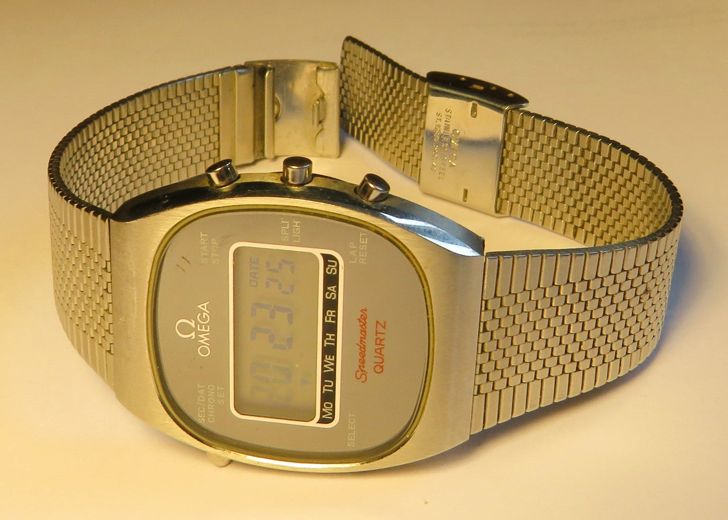 Omega Speedmaster Chronograph Quartz Luxus Herrenarmbanduhr Alaska ca. 1977 - Sammler - Uhren