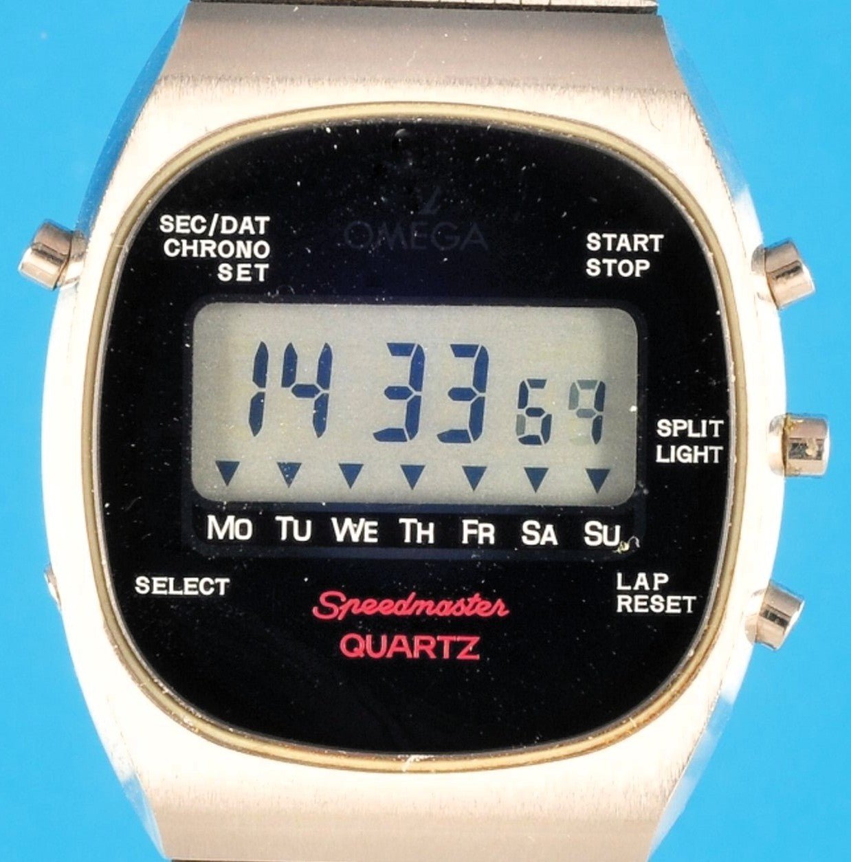 Omega Speedmaster Chronograph Quartz Luxus Herrenarmbanduhr Alaska ca. 1977 - Sammler - Uhren