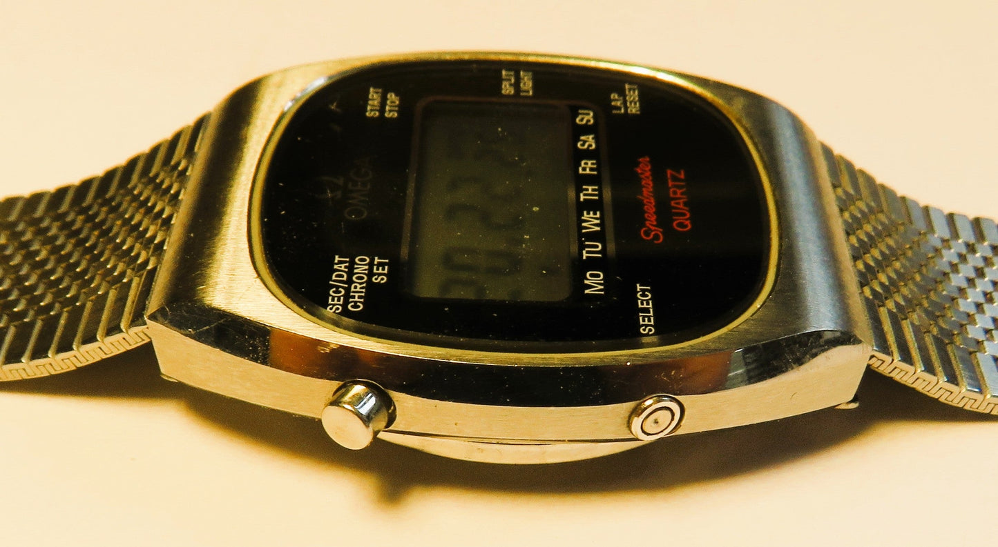 Omega Speedmaster Chronograph Quartz Luxus Herrenarmbanduhr Alaska ca. 1977 - Sammler - Uhren