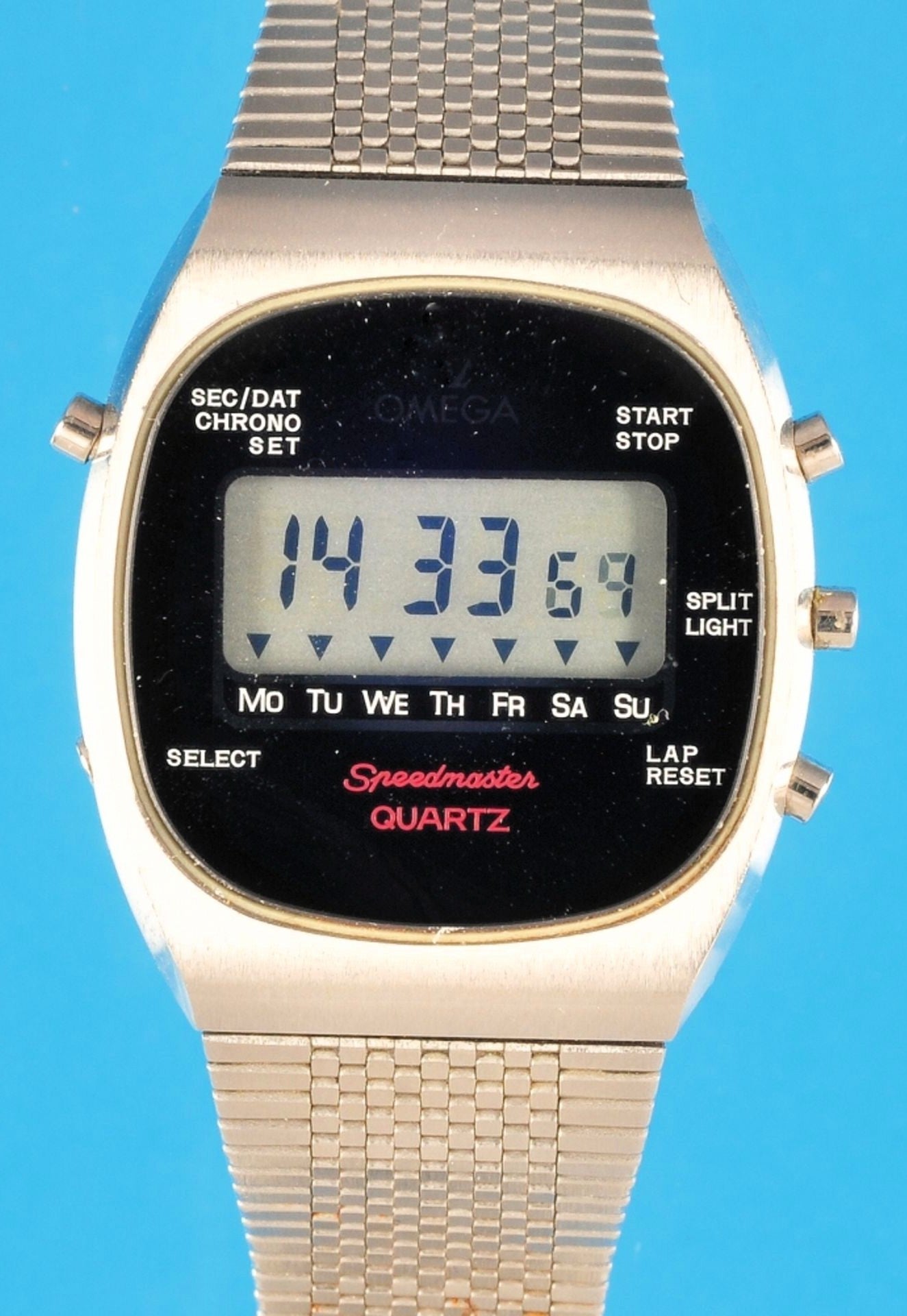 Omega Speedmaster Chronograph Quartz Luxus Herrenarmbanduhr Alaska ca. 1977 - Sammler - Uhren