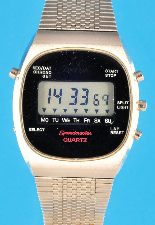 Omega Speedmaster Chronograph Quartz Luxus Herrenarmbanduhr Alaska ca. 1977 - Sammler - Uhren