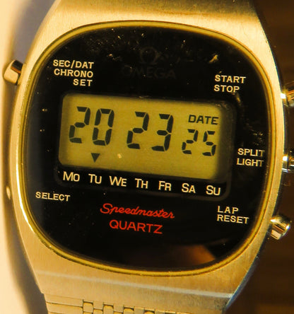 Omega Speedmaster Chronograph Quartz Luxus Herrenarmbanduhr Alaska ca. 1977 - Sammler - Uhren