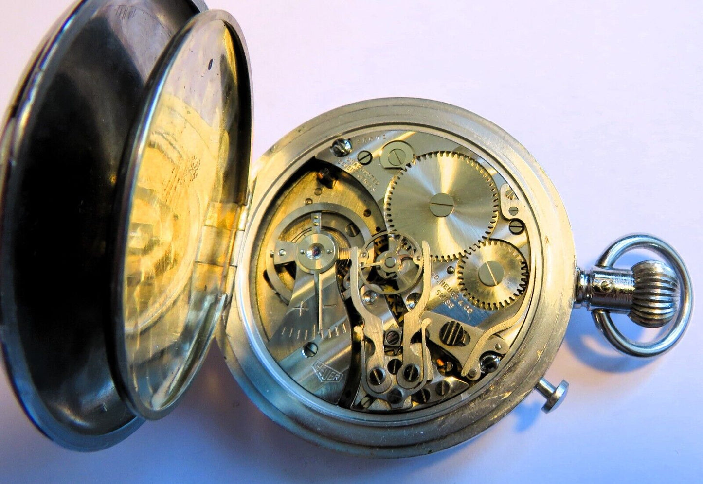 Orig. Ed Heuer Biel Rattrapante Stoppuhr pre TAG ca. 1960 Chronograph - Sammler - Uhren