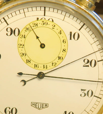 Orig. Ed Heuer Biel Stoppuhr Schaltnocken Rattrapante ca. 1960 Chronograph - Sammler - Uhren