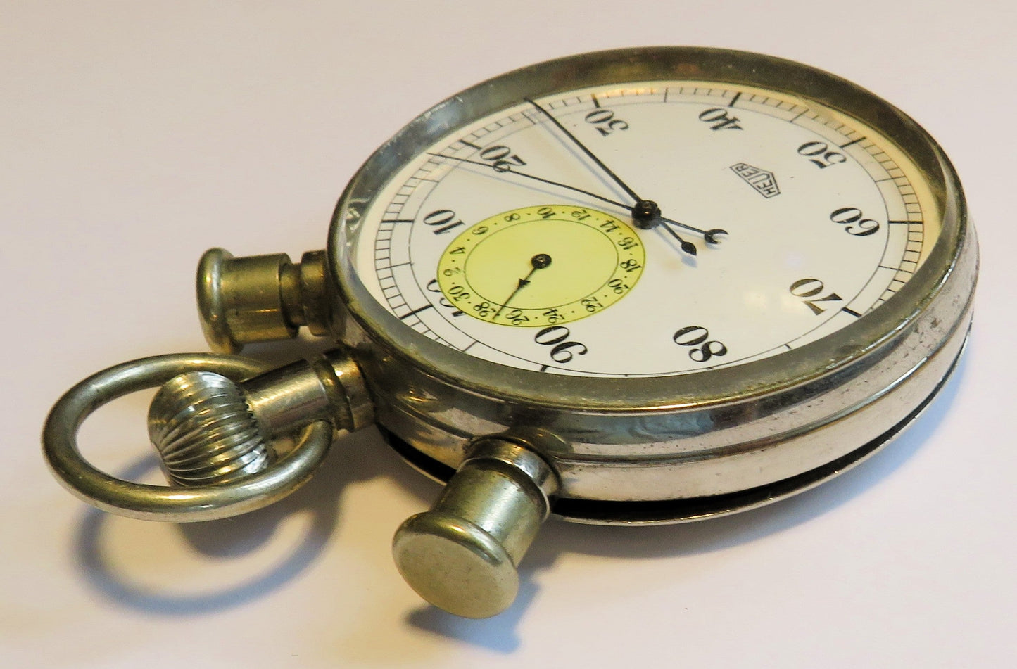 Orig. Ed Heuer Biel Stoppuhr Schaltnocken Rattrapante ca. 1960 Chronograph - Sammler - Uhren