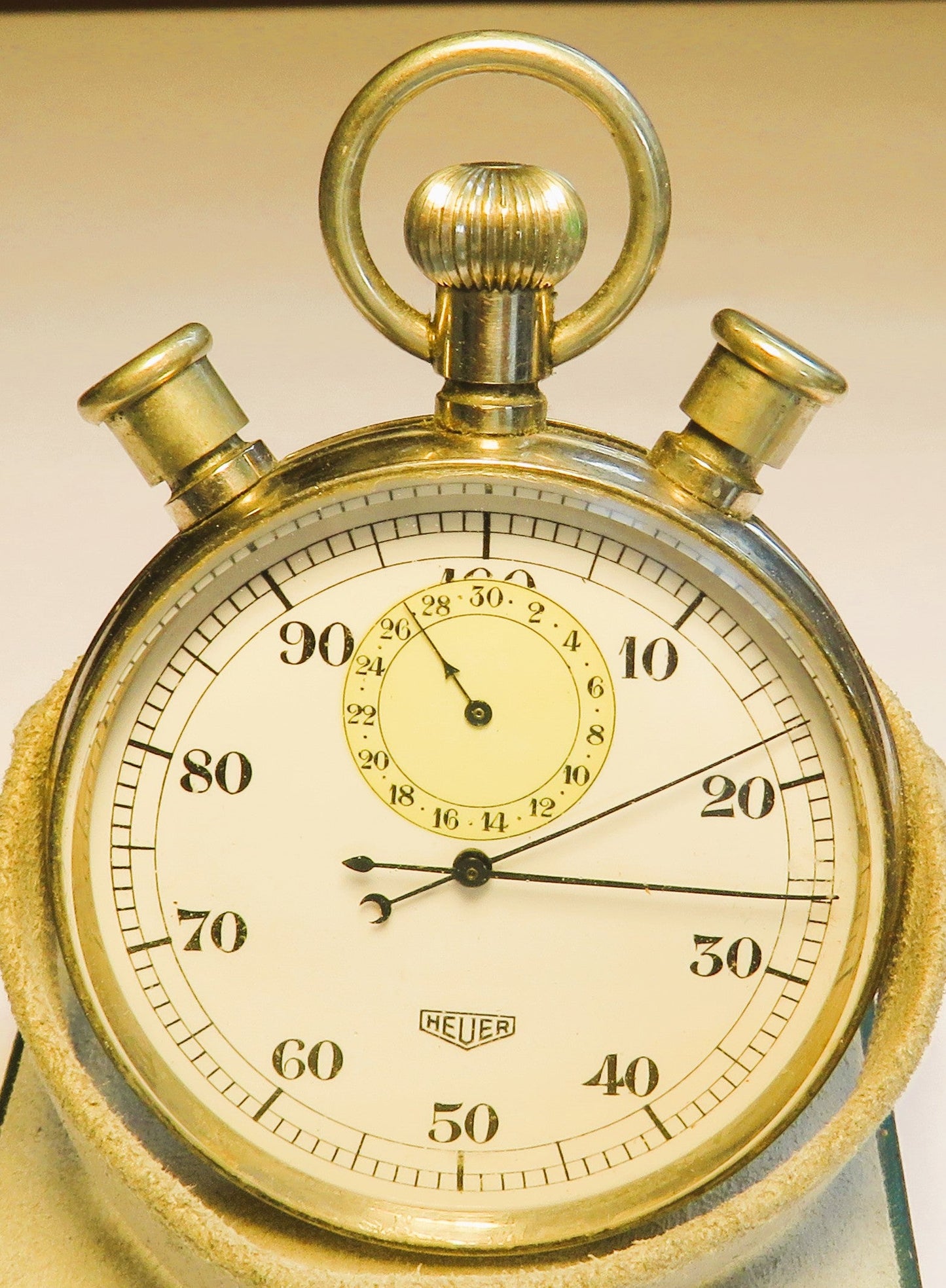 Orig. Ed Heuer Biel Stoppuhr Schaltnocken Rattrapante ca. 1960 Chronograph - Sammler - Uhren