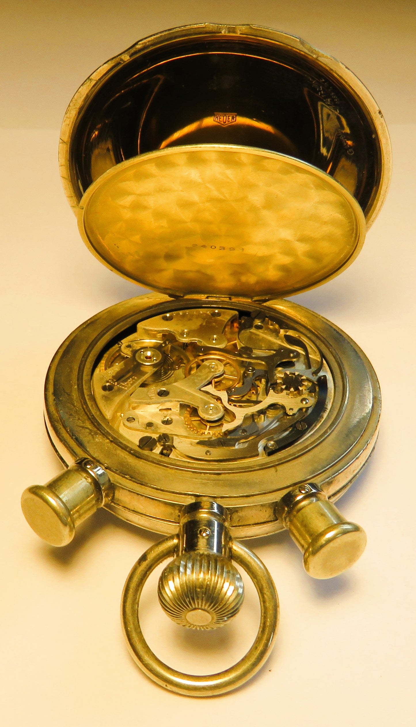 Orig. Ed Heuer Biel Stoppuhr Schaltnocken Rattrapante ca. 1960 Chronograph - Sammler - Uhren