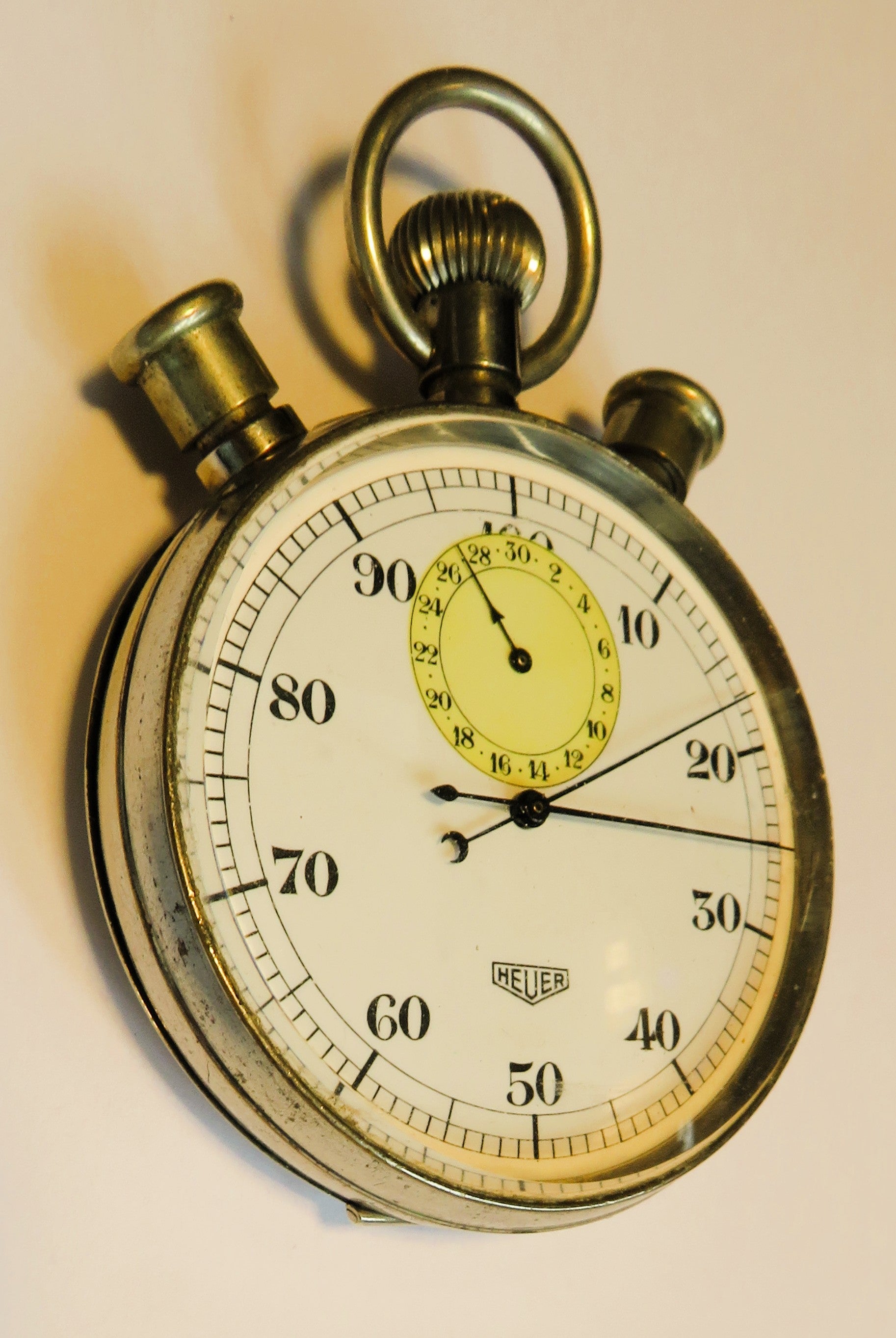 Orig. Ed Heuer Biel Stoppuhr Schaltnocken Rattrapante ca. 1960 Chronograph - Sammler - Uhren