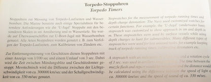 Orig. Excelsior Park seltene U - Boot Torpedo Laufzeit Artillerie Stoppuhr WK 2 - Sammler - Uhren