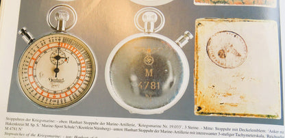 Orig. Hanhart Torpedo Laufzeit Artillerie Stoppuhr Kriegsmarine 2. Weltkrieg OVP - Sammler - Uhren