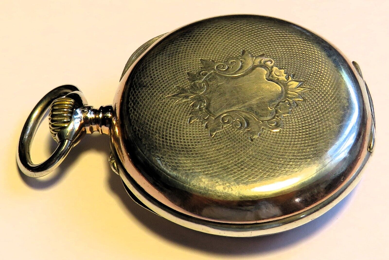 Orig. IWC International Watch Schaffhausen 0,800 Silber Taschenuhr HTU ca. 1910 - Sammler - Uhren