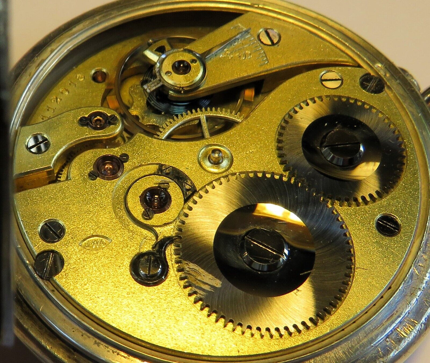 Orig. IWC International Watch Schaffhausen 0,800 Silber Taschenuhr HTU ca. 1910 - Sammler - Uhren