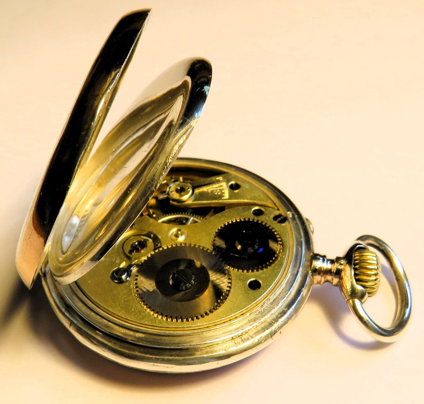 Orig. IWC International Watch Schaffhausen 0,800 Silber Taschenuhr HTU ca. 1910 - Sammler - Uhren