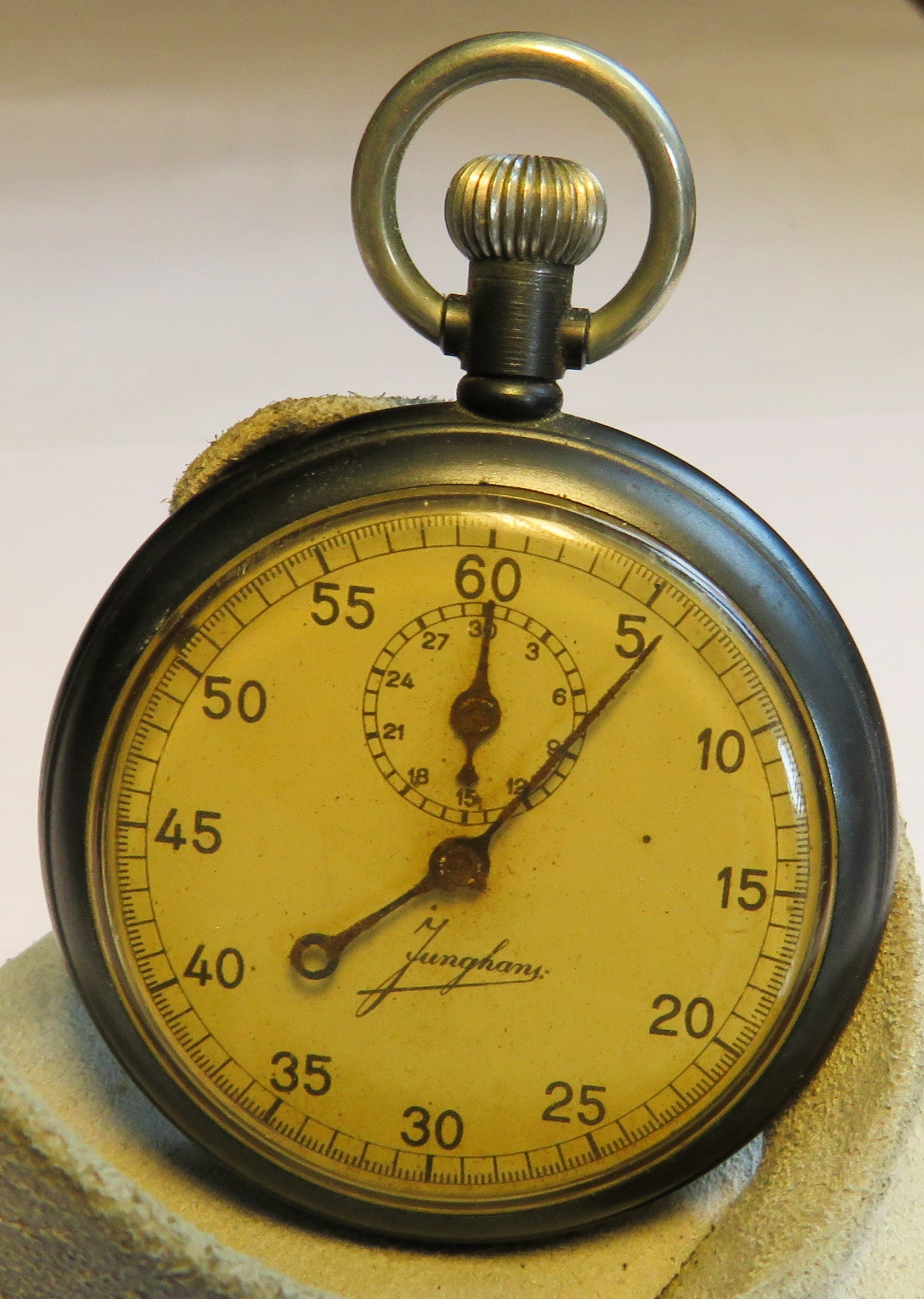 Orig. Junghans 29A Gunmetall Torpedo Laufzeit Stoppuhr Kriegs Marine WK WW 2 II - Sammler - Uhren