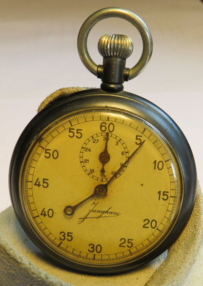 Orig. Junghans 29A Gunmetall Torpedo Laufzeit Stoppuhr Kriegs Marine WK WW 2 II - Sammler - Uhren