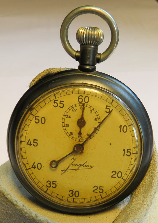 Orig. Junghans 29A Gunmetall Torpedo Laufzeit Stoppuhr Kriegs Marine WK WW 2 II - Sammler - Uhren