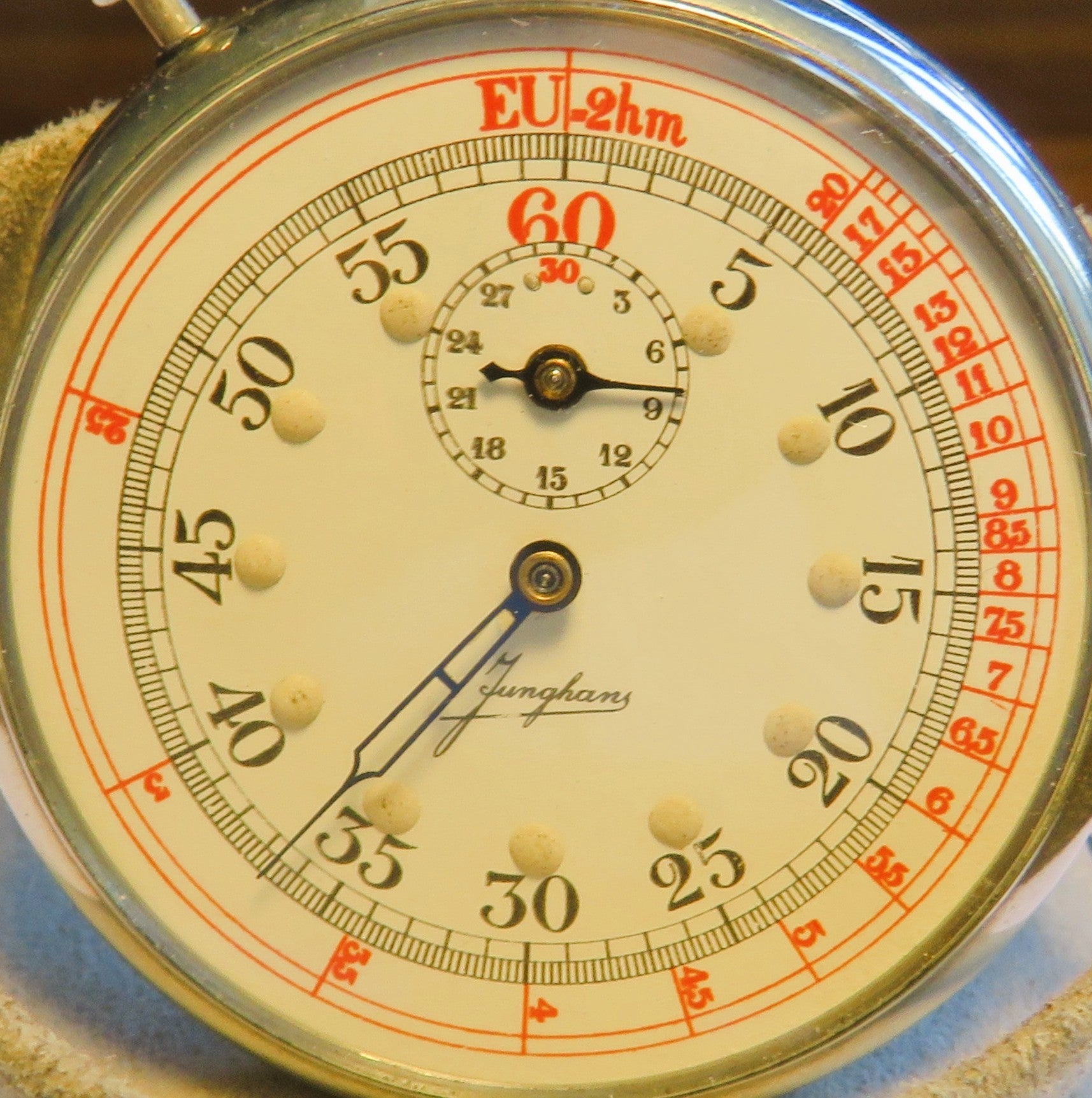 Orig. Junghans Cal. 68 Artillerie Stoppuhr Kriegsmarine WK I 1. Weltkrieg - Sammler - Uhren
