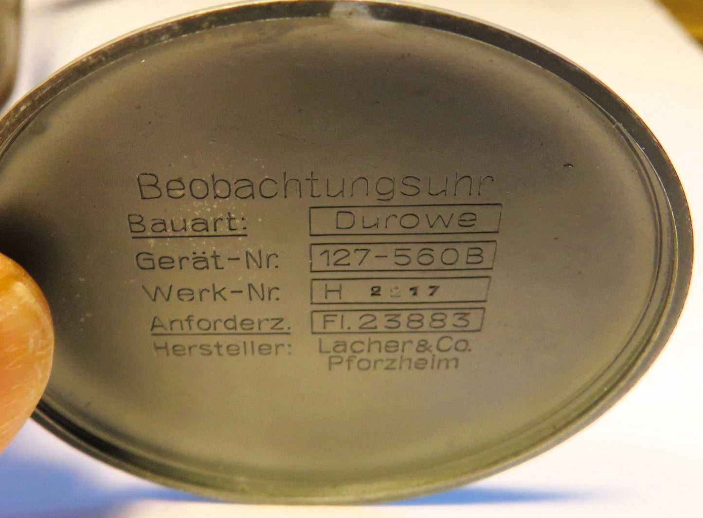 Orig. Laco Navigations B - Uhr Beobachtungs Uhr RLM H 1433 Baum. 2 WK2 - Sammler - Uhren