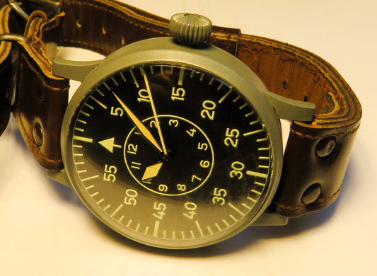 Orig. Laco Navigations B - Uhr Beobachtungs Uhr RLM H 1433 Baum. 2 WK2 - Sammler - Uhren