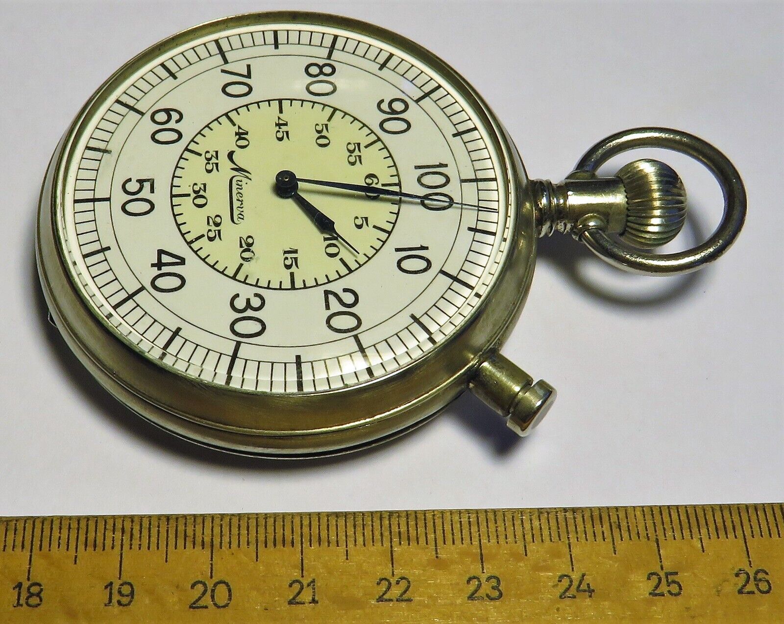 Orig. Minerva Cal. 19" 19/14 B - Uhr Beobachtungsuhr Deckuhr Marine 2. Weltkrieg - Sammler - Uhren