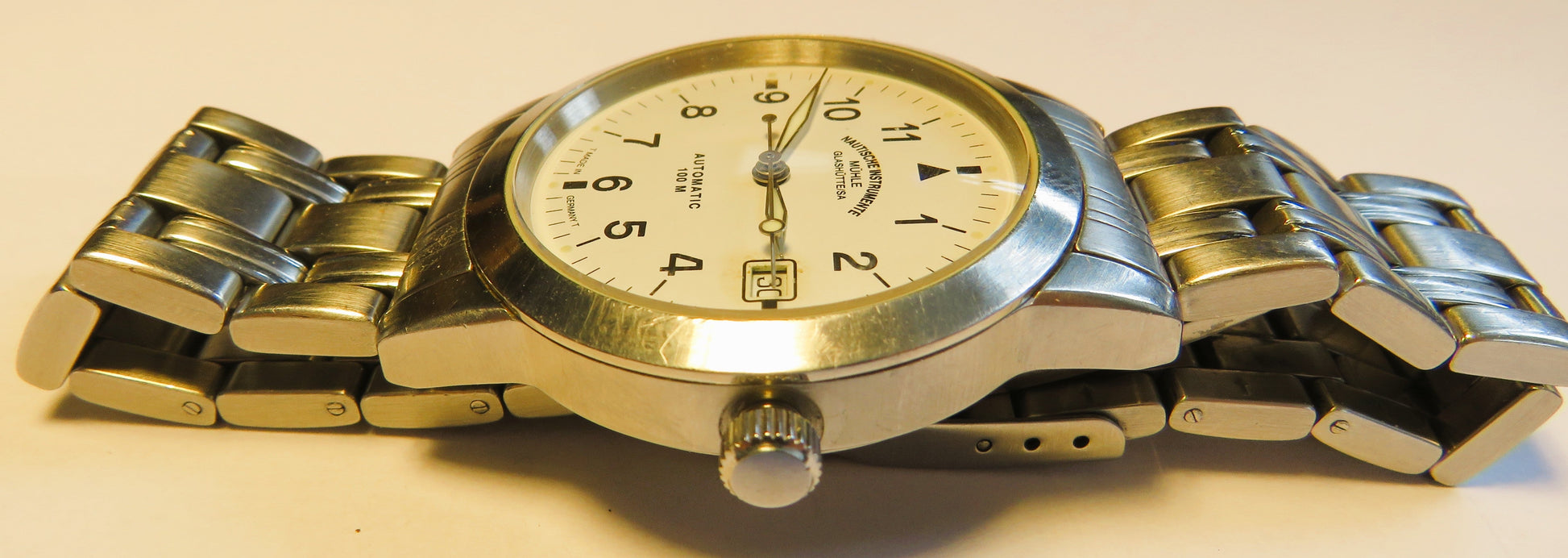 Orig Mühle Glashütte Nautische Instrumente Marine Chronometer Automatik M1 - 26 - 30 - Sammler - Uhren