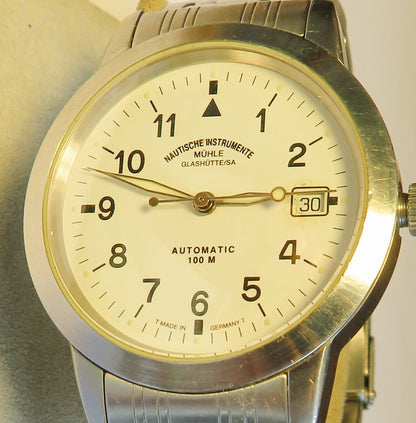 Orig Mühle Glashütte Nautische Instrumente Marine Chronometer Automatik M1 - 26 - 30 - Sammler - Uhren