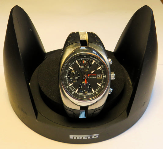 Orig. Pirelli P - Zero Tempo Automatik Chronograph 40mm Titan Valjoux 7750 - Sammler - Uhren