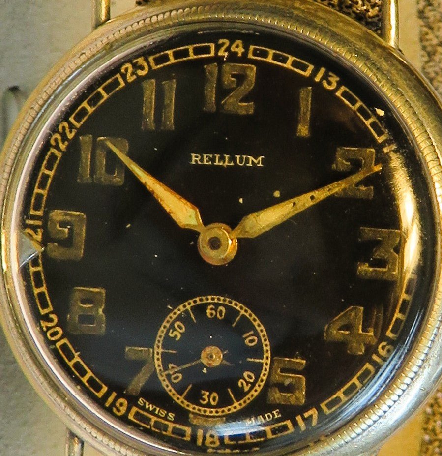 Orig. Rellum frühe Pfeilindex Fliegeruhr Reichsluftwaffe 1930 WK2 WW 2 II - Sammler - Uhren