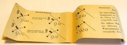 Orig. Sonnenuhr Dr. Rüter Berlin 1946 Fullset: OVP + Bedienungsanleitung antik - Sammler - Uhren