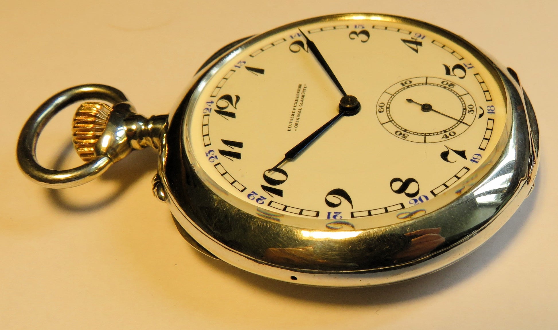 Original Präzisions Uhrenfabrik Glashütte Ernst Kasiske Herren TU 900 Silber - Sammler - Uhren