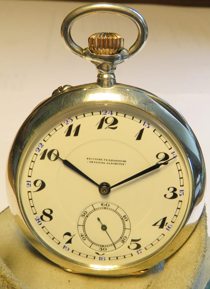 Original Präzisions Uhrenfabrik Glashütte Ernst Kasiske Herren TU 900 Silber - Sammler - Uhren