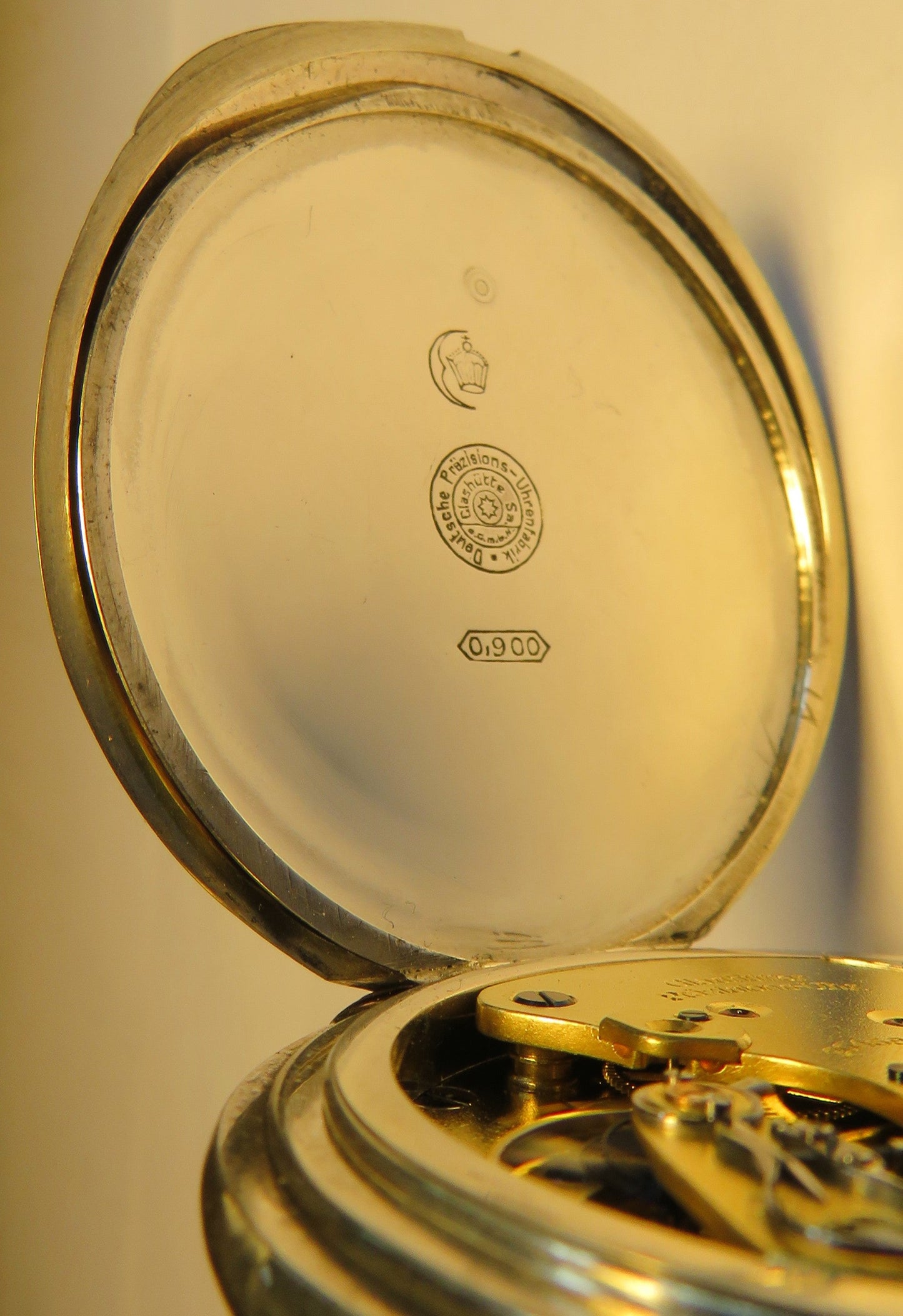 Original Präzisions Uhrenfabrik Glashütte Ernst Kasiske Herren TU 900 Silber - Sammler - Uhren