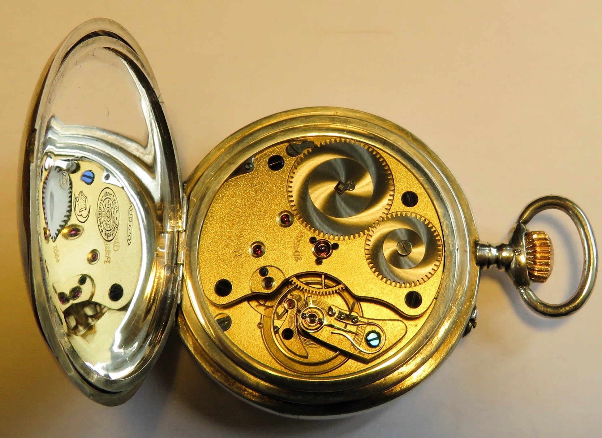 Original Präzisions Uhrenfabrik Glashütte Ernst Kasiske Herren TU 900 Silber - Sammler - Uhren