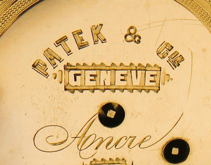 Patek Philippe & Co Cie Geneve Lepine massiv Silber Taschenuhr ca. 1860 - Sammler - Uhren