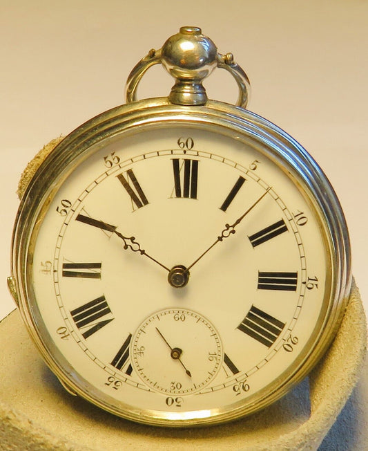 Patek Philippe & Co Cie Geneve Lepine massiv Silber Taschenuhr ca. 1860 - Sammler - Uhren