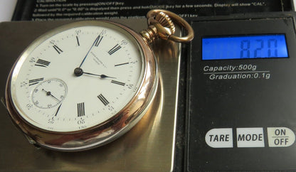 Patek Philippe & Co Geneve frühe 0,800 Silber Herren TU ca. 1870 Wolfsverzahnung - Sammler - Uhren