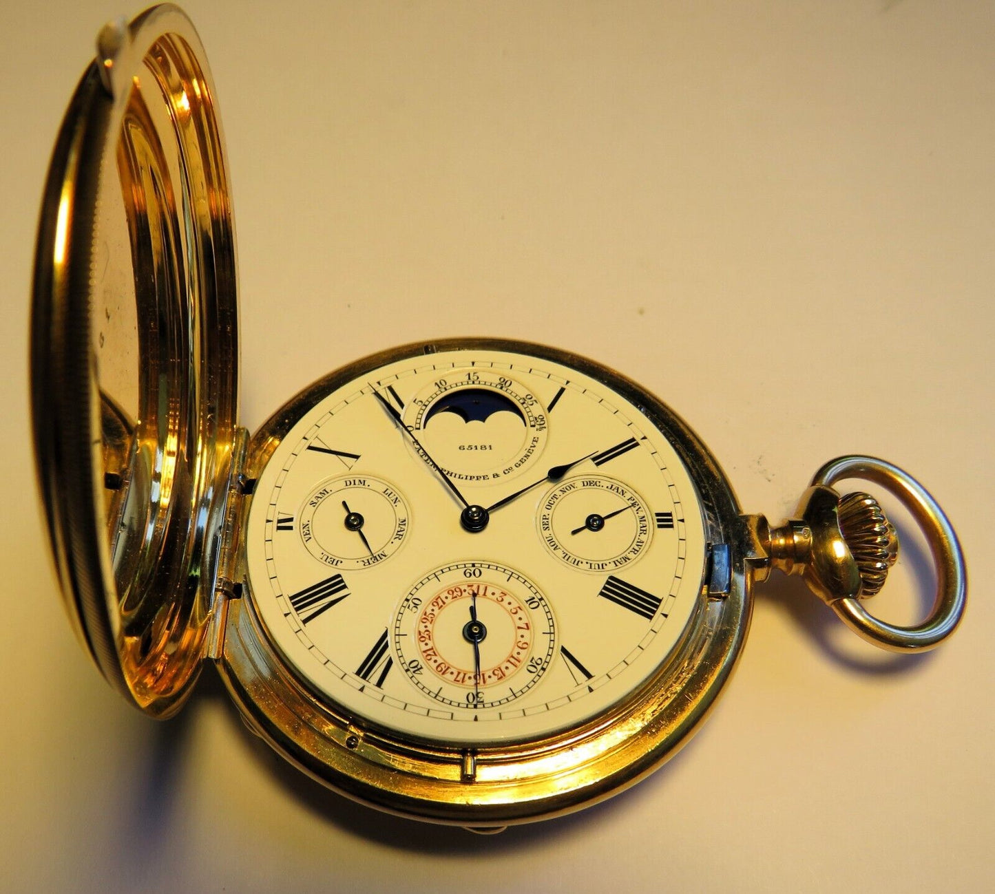 PATEK PHILIPPE Grande Complikation ewiger Kalender Perpetual Calendar 18K Gold - Sammler - Uhren