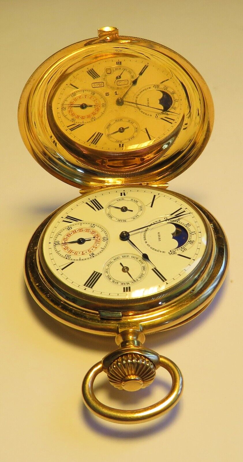 PATEK PHILIPPE Grande Complikation ewiger Kalender Perpetual Calendar 18K Gold - Sammler - Uhren